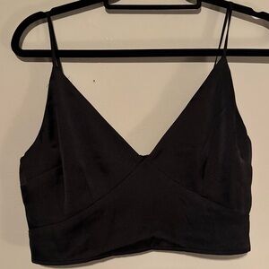 EUC Abercrombie & Fitch Black Cropped Top
